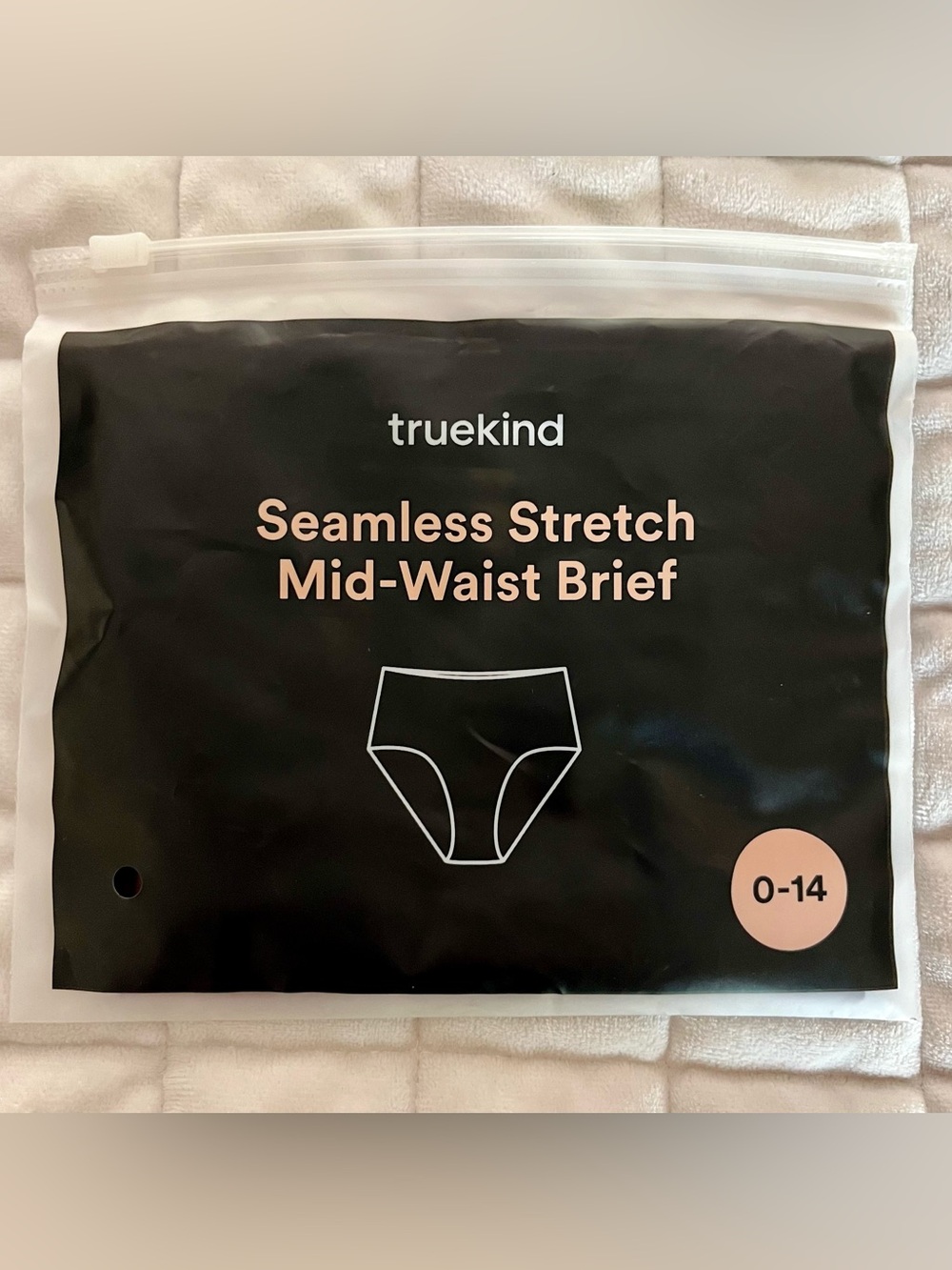Truekind Women's Brown Seamless Stretch Mid-Waist Brief Panty